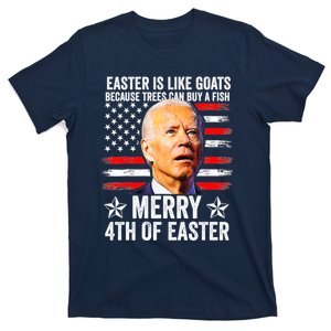 Anti Joe Biden Merry 4th Of Easter 4th Of July T-Shirt