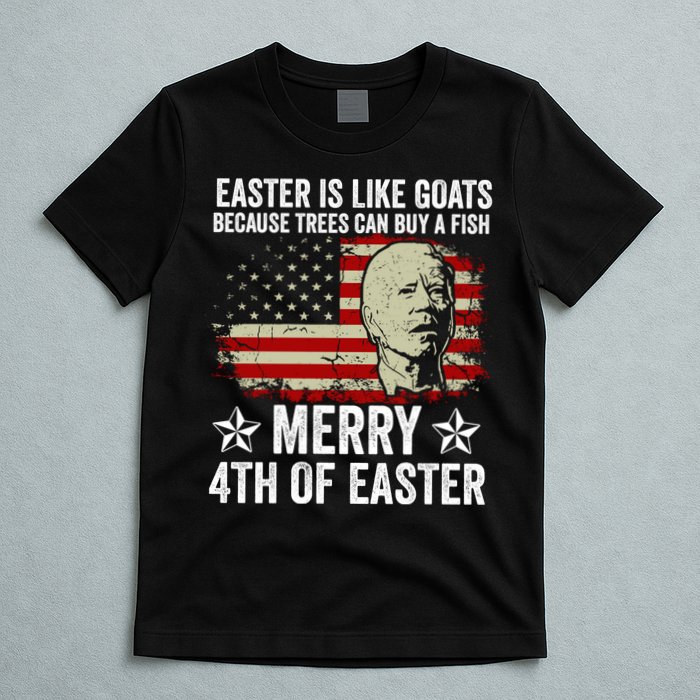 Anti Joe Biden Merry 4th Of Easter 4th Of July T-Shirt