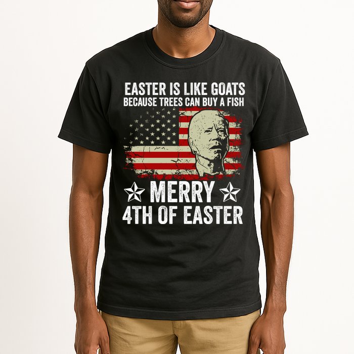 Anti Joe Biden Merry 4th Of Easter 4th Of July Tall T-Shirt