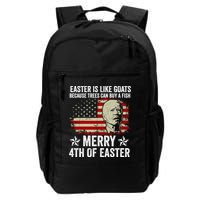 Anti Joe Biden Merry 4th Of Easter 4th Of July Backpack