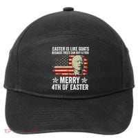 Anti Joe Biden Merry 4th Of Easter 4th Of July 7-Panel Snapback Hat