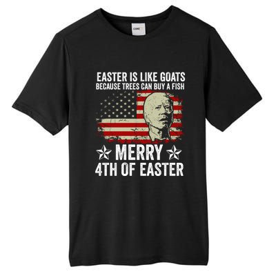 Anti Joe Biden Merry 4th Of Easter 4th Of July Tall Fusion ChromaSoft Performance T-Shirt