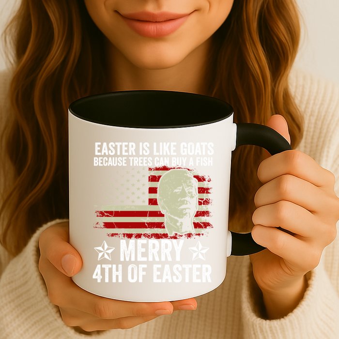 Anti Joe Biden Merry 4th Of Easter 4th Of July Mug