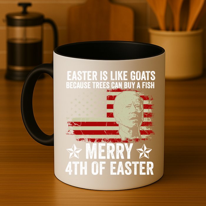 Anti Joe Biden Merry 4th Of Easter 4th Of July Mug