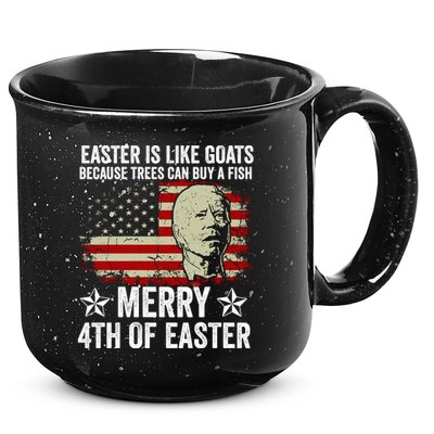 Anti Joe Biden Merry 4th Of Easter 4th Of July 15oz Campfire Ceramic Mug