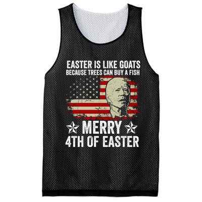 Anti Joe Biden Merry 4th Of Easter 4th Of July Mesh Reversible Basketball Jersey Tank