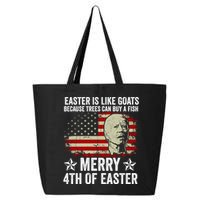 Anti Joe Biden Merry 4th Of Easter 4th Of July 25L Jumbo Tote