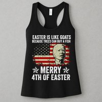 Anti Joe Biden Merry 4th Of Easter 4th Of July Womens Tank Top
