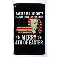 Anti Joe Biden Merry 4th Of Easter 4th Of July Golf Towel