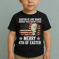 Anti Joe Biden Merry 4th Of Easter 4th Of July Toddler T-Shirt