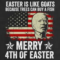 Anti Joe Biden Merry 4th Of Easter 4th Of July Microfiber Hand Towel