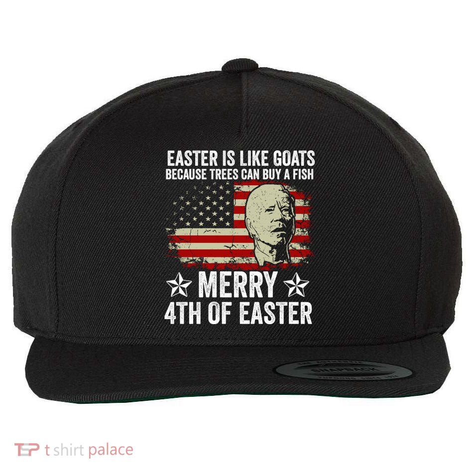 Anti Joe Biden Merry 4th Of Easter 4th Of July Wool Snapback Cap