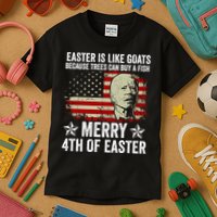 Anti Joe Biden Merry 4th Of Easter 4th Of July Kids T-Shirt