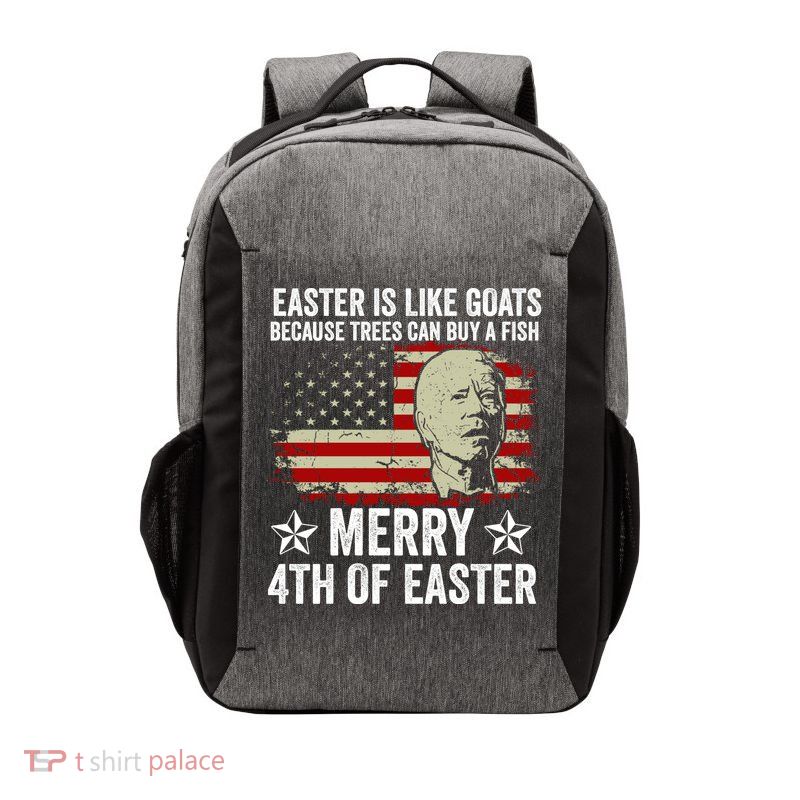 Anti Joe Biden Merry 4th Of Easter 4th Of July Vector Backpack