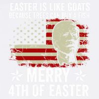 Anti Joe Biden Merry 4th Of Easter 4th Of July Garment-Dyed Sweatshirt