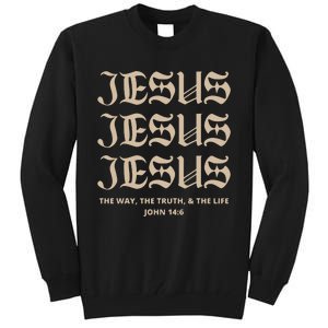 Aesthetic Jesus Christian Tall Sweatshirt