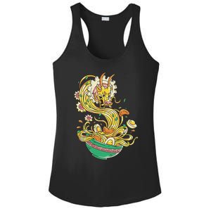 Asian Japanese Dishes Food Ra Noodles Egg Ramentic Dragon Ladies PosiCharge Competitor Racerback Tank