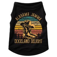 Alabama Jamma Dixieland Delight Cowboy Hat And Boots Doggie Tank
