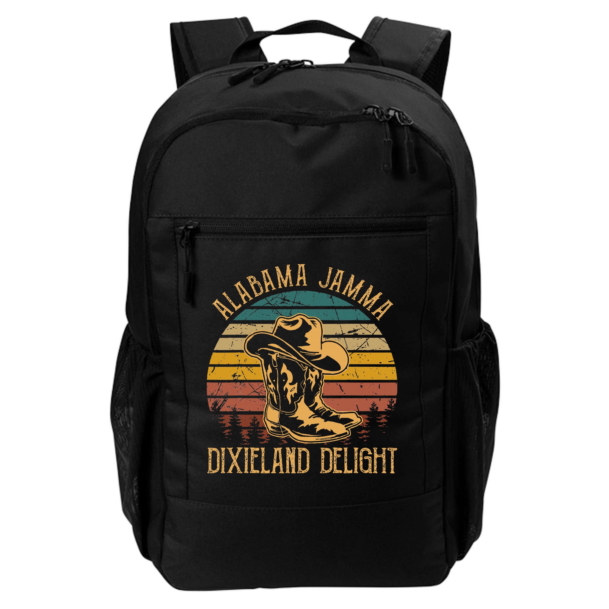 Alabama Jamma Dixieland Delight Cowboy Hat And Boots Backpack