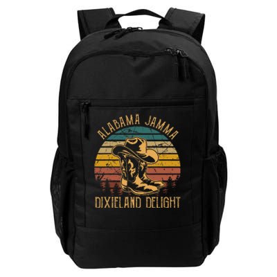 Alabama Jamma Dixieland Delight Cowboy Hat And Boots Daily Commute Backpack