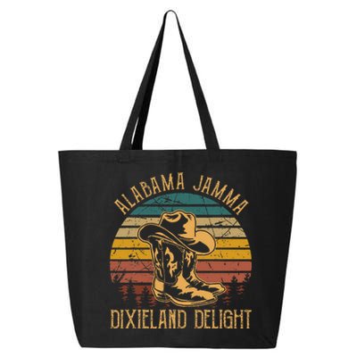 Alabama Jamma Dixieland Delight Cowboy Hat And Boots 25L Jumbo Tote