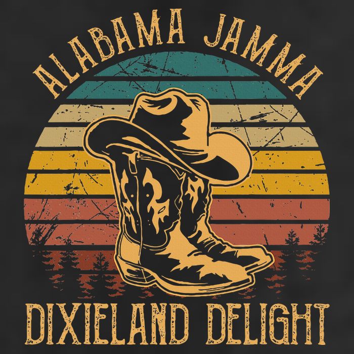 Alabama Jamma Dixieland Delight Cowboy Hat And Boots 25L Jumbo Tote