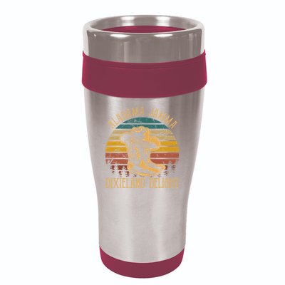 Alabama Jamma Dixieland Delight Cowboy Hat And Boots 16oz Travel Tumbler