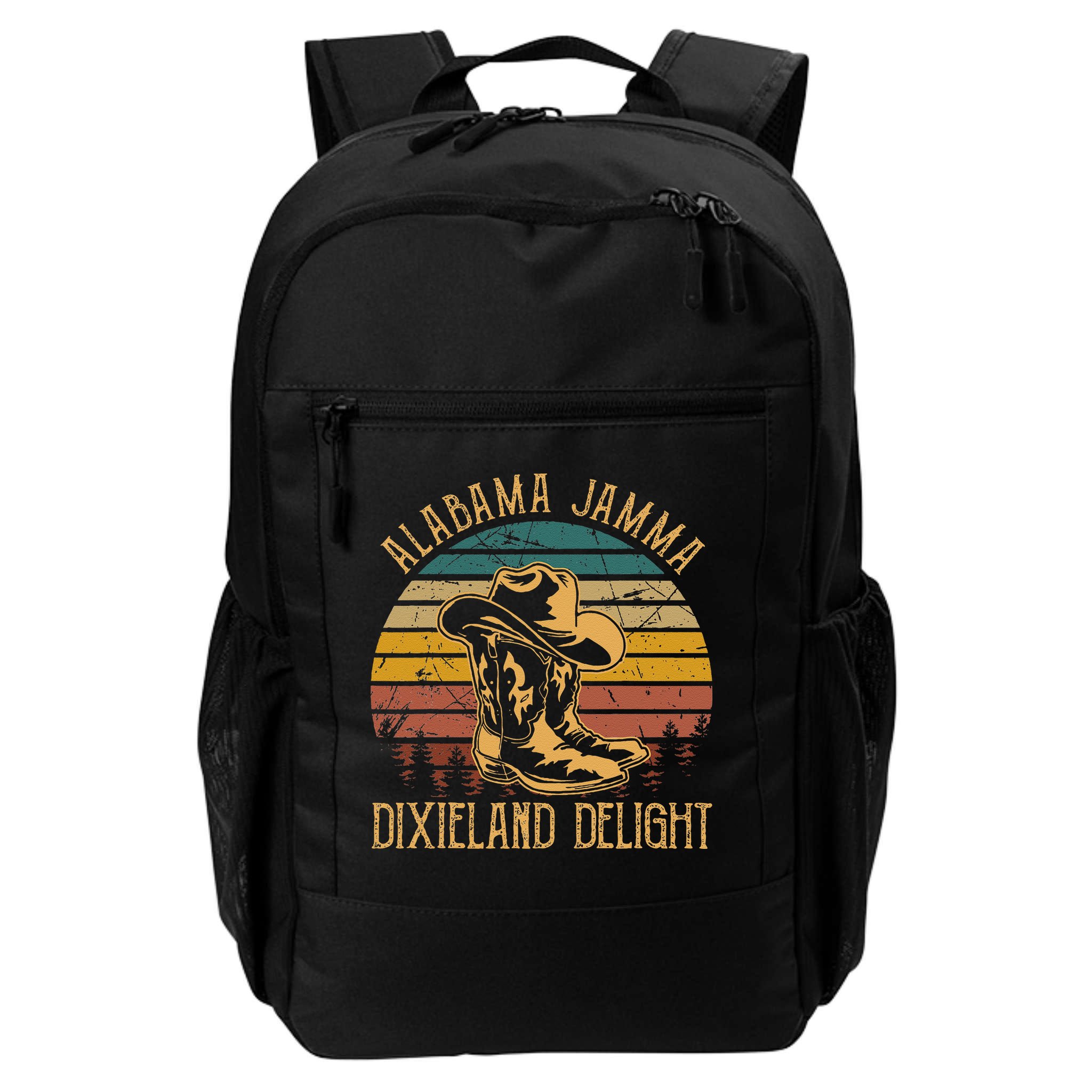 Alabama Jamma Dixieland Delight Graphic Cow Hat And Boots Backpack