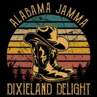 Alabama Jamma Dixieland Delight Graphic Cowboy Hat And Boots City Backpack