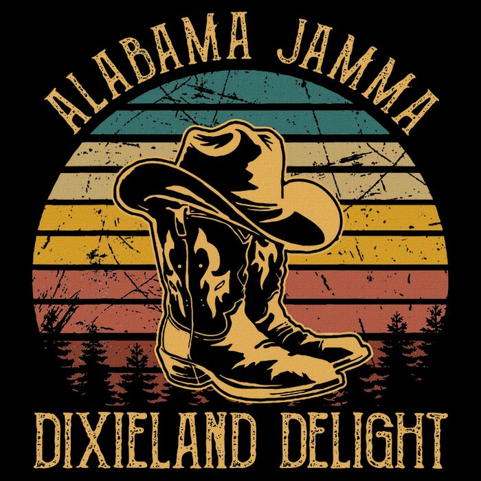 Alabama Jamma Dixieland Delight Graphic Cowboy Hat And Boots City Backpack