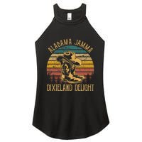 Alabama Jamma Dixieland Delight Graphic Cowboy Hat And Boots Women's Perfect Tri Rocker Tank