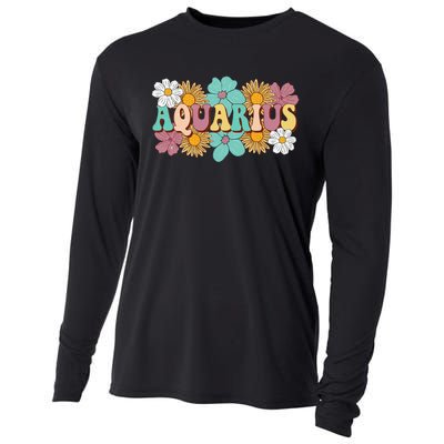 Astrology January February Birthday Zodiac sign Aquarius Cooling Performance Long Sleeve Crew