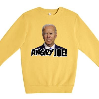 Angry Joe! Funny Biden Premium Crewneck Sweatshirt