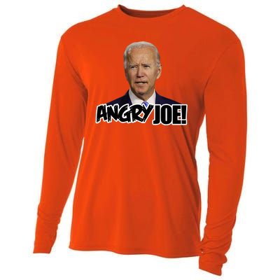 Angry Joe! Funny Biden Cooling Performance Long Sleeve Crew