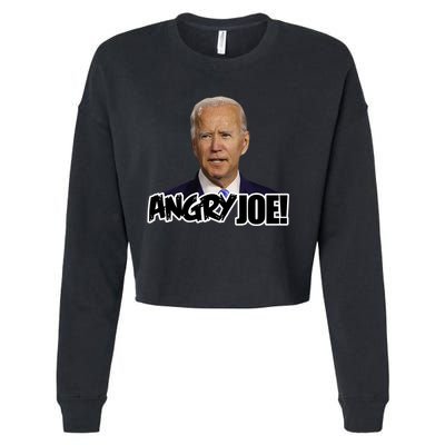 Angry Joe! Funny Biden Cropped Pullover Crew