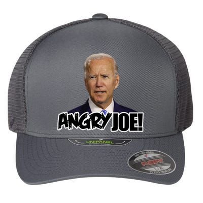 Angry Joe! Funny Biden Flexfit Unipanel Trucker Cap