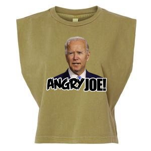 Angry Joe! Funny Biden Garment-Dyed Women's Muscle Tee