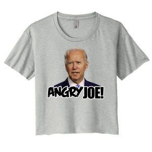 Angry Joe! Funny Biden Women's Crop Top Tee