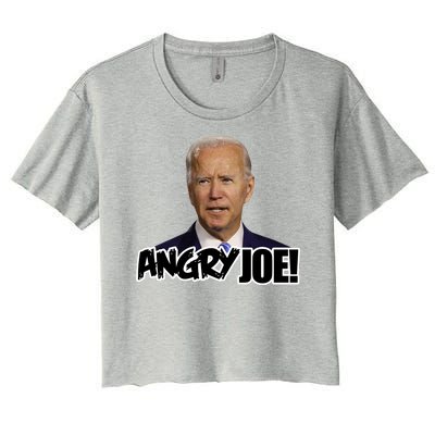 Angry Joe! Funny Biden Women's Crop Top Tee