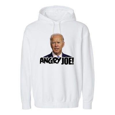 Angry Joe! Funny Biden Garment-Dyed Fleece Hoodie