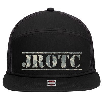 Awesome Jrotc For Junior Rotc Members 7 Panel Mesh Trucker Snapback Hat