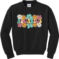 Astrology January February Birthday Zodiac sign Aquarius Kids Sweatshirt