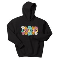 Astrology January February Birthday Zodiac sign Aquarius Kids Hoodie