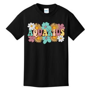 Astrology January February Birthday Zodiac sign Aquarius Kids T-Shirt