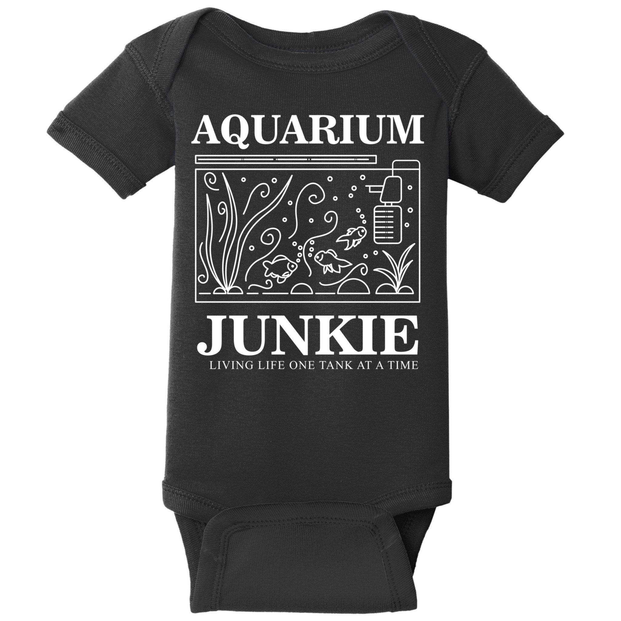 Aquarium Junkie Gift Aquarist Tank Fish Keeping Lover Meaningful Gift Baby Bodysuit