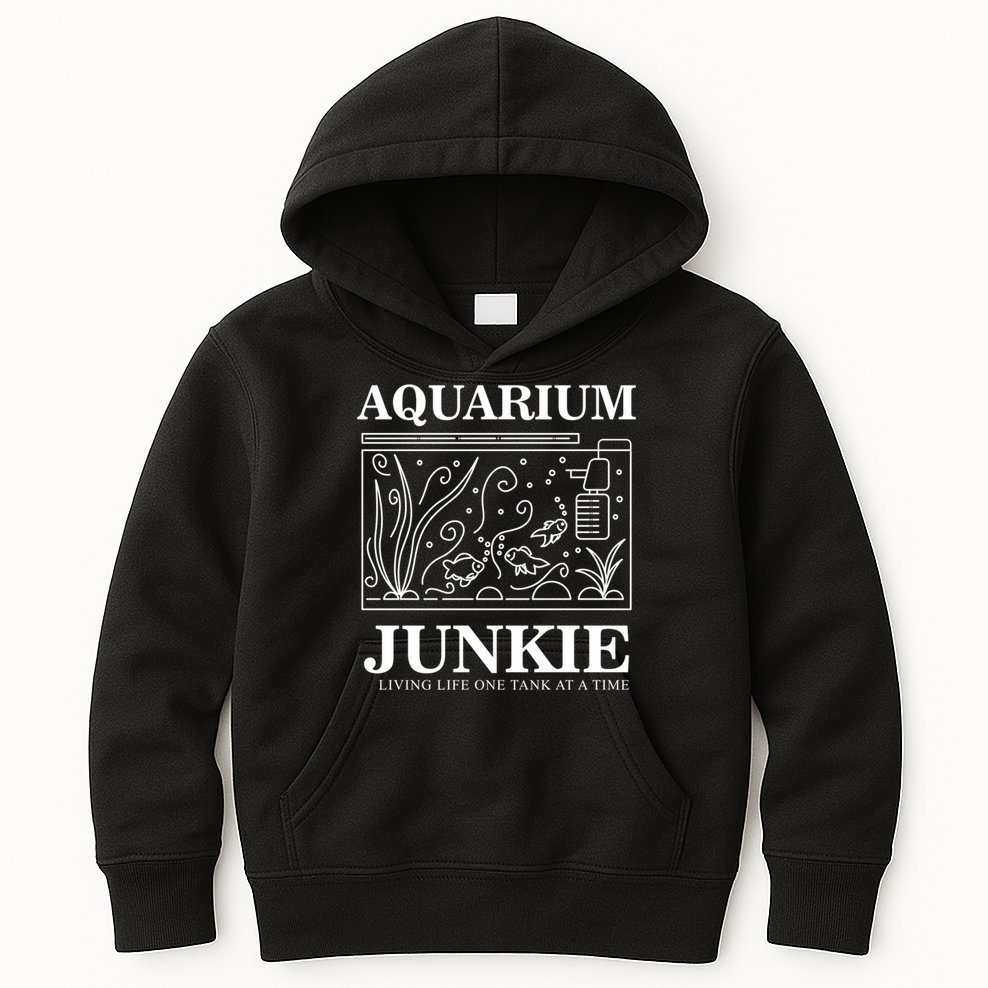 Aquarium Junkie Gift Aquarist Tank Fish Keeping Lover Meaningful Gift Kids Hoodie
