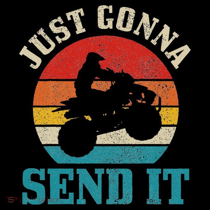 Atv Just Gonna Send It 4 Wheeler Quad Bike Vintage Funny Tall T-Shirt