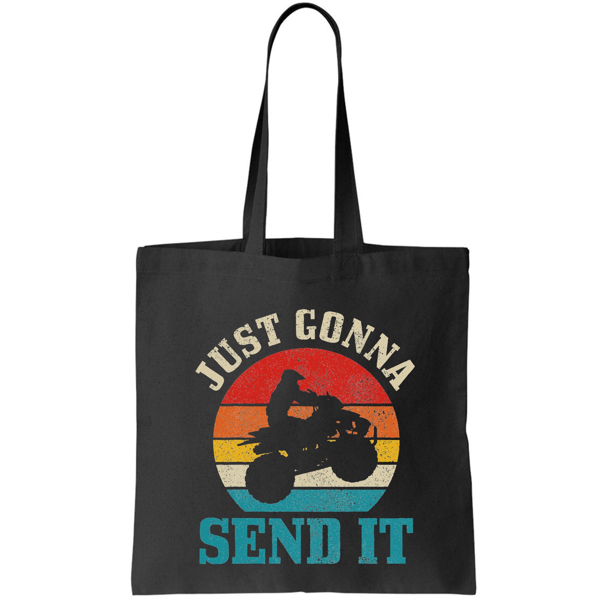 Atv Just Gonna Send It 4 Wheeler Quad Bike Vintage Funny Bag