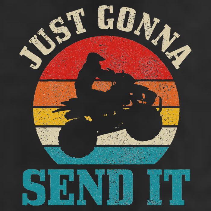 Atv Just Gonna Send It 4 Wheeler Quad Bike Vintage Funny Hat