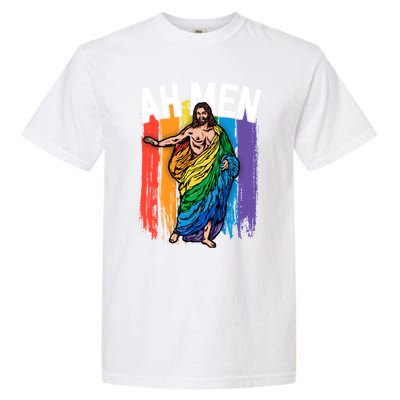 Ah Jesus Gift Funny Lgbtq Funny Gift Funny Gift Rainbow Gift Garment-Dyed Heavyweight T-Shirt